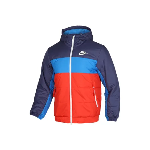Nike Puffer Jackets Men Blue