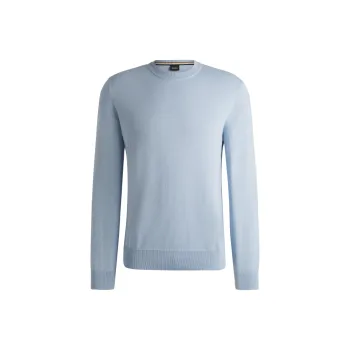 HUGO BOSS FW24 Knitwear Men's Light Blue