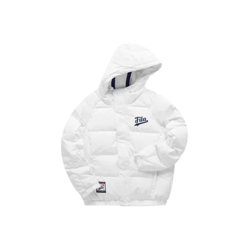 FILA FUSION Down Jacket Winter Men's Standard White
