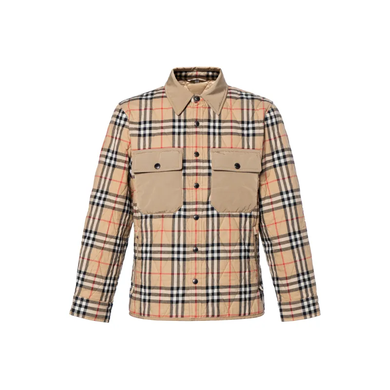 Burberry Puffer Jackets Unisex Brown-0