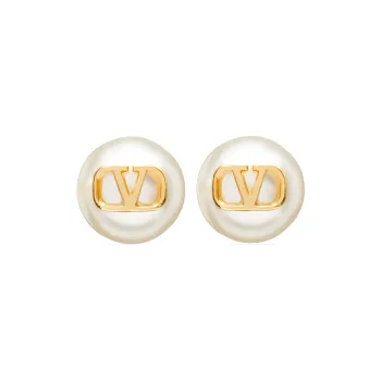 Valentino VLogo Signature Embellished Earrings