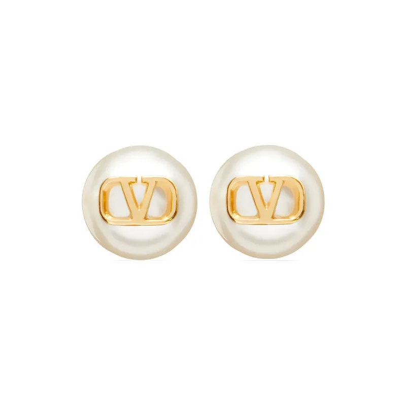 Valentino VLogo Signature Embellished Earrings-0