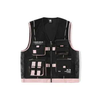 LAMLICKA Vests Unisex Black