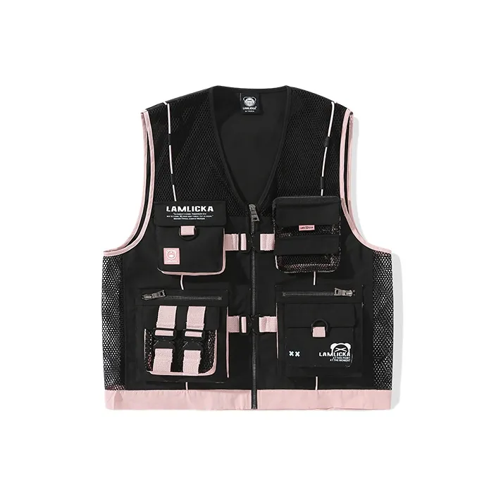 LAMLICKA Vests Unisex Black-0