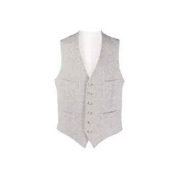 Ralph Lauren Herringbone Wool blend Waistcoat