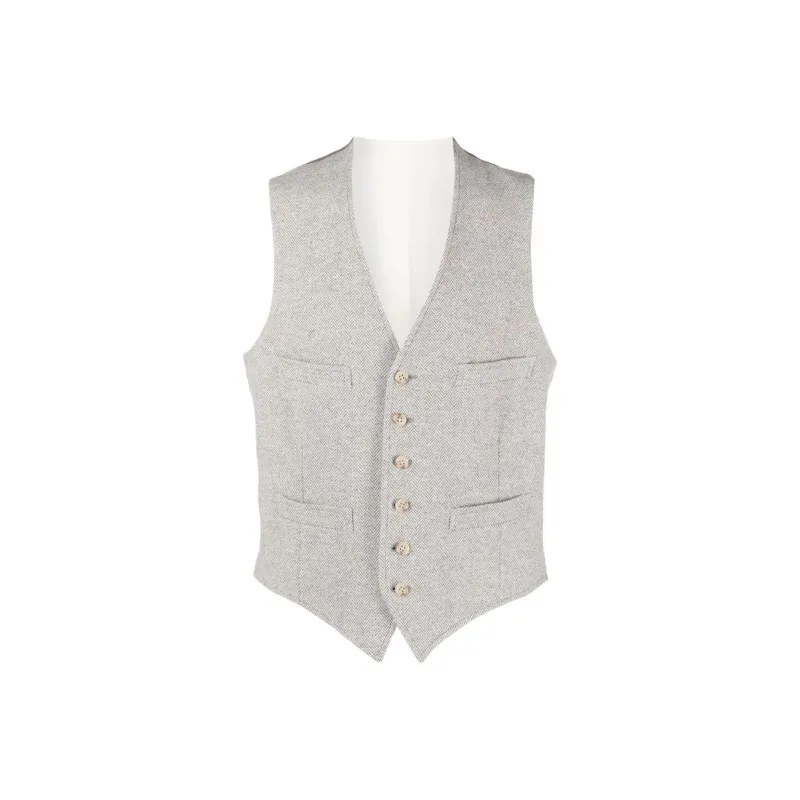 Ralph Lauren Herringbone Wool blend Waistcoat-0