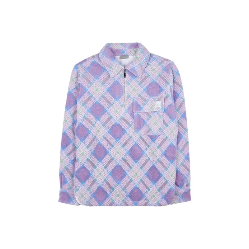 DIOR X Erl Tartan Zip Detailed Sweatshirt-0