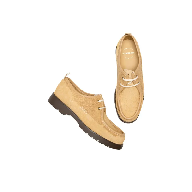 KLEMAN CLEON MANUFACTURE BASTILLE TC Low Top Casual Shoes Unisex Beige-3