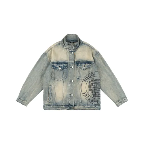JUST VIBE Thickened Baseball Jacket Spring, Autumn And Winter Unisex Black Blue
