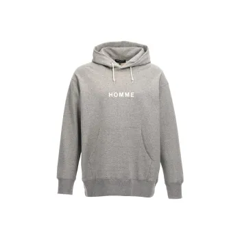 COMME Des GARCONS HOMME PLUS Logo Printed Jersey Hoodie