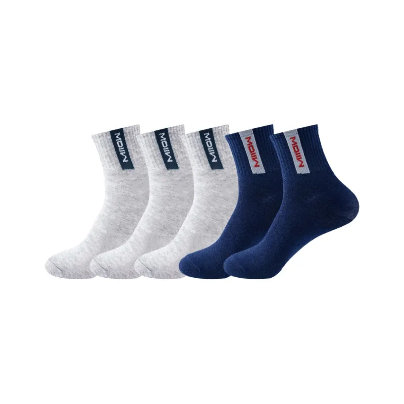 MIIOW Mid Calf Socks Men's 5 Pack-20