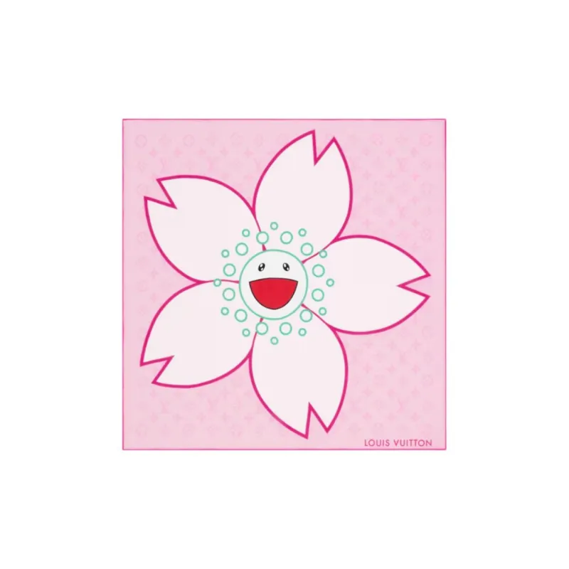 LOUIS VUITTON X Takashi Murakami Carre 55 Cherry Blossom-0
