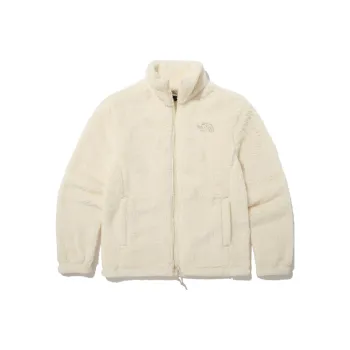THE NORTH FACE Comfy Flex Zip Up Fleece Jacket Cream Korea Version