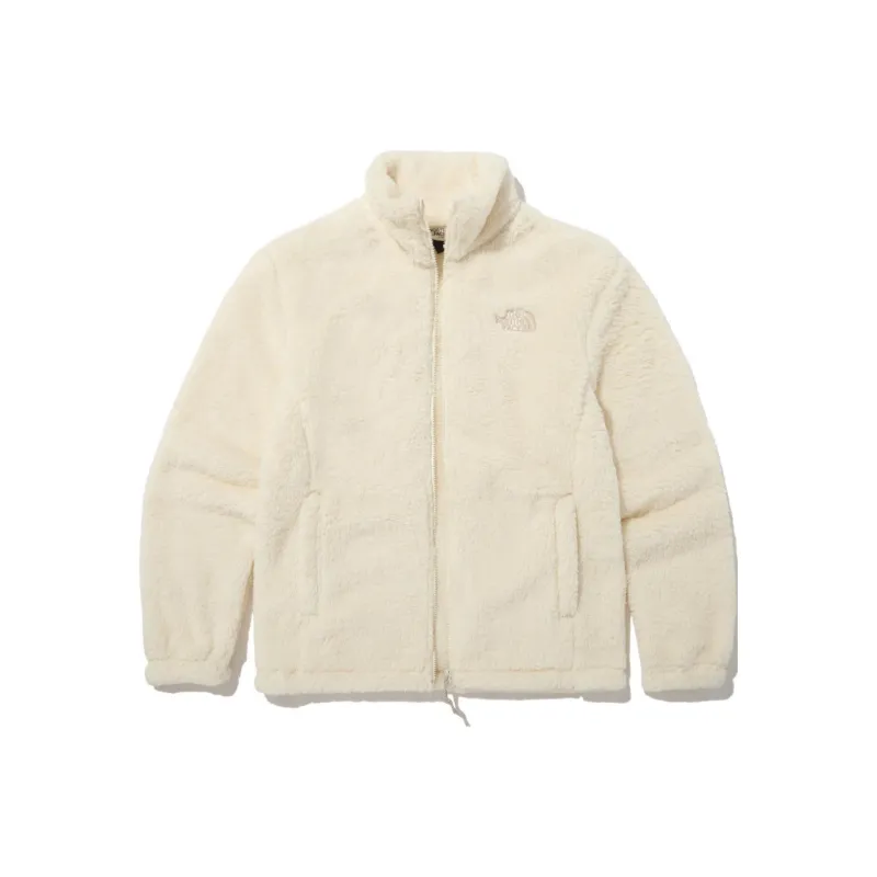 THE NORTH FACE Comfy Flex Zip Up Fleece Jacket Cream Korea Version-0