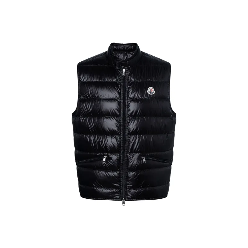Moncler Gui Logo patch Puffer Gilet-0