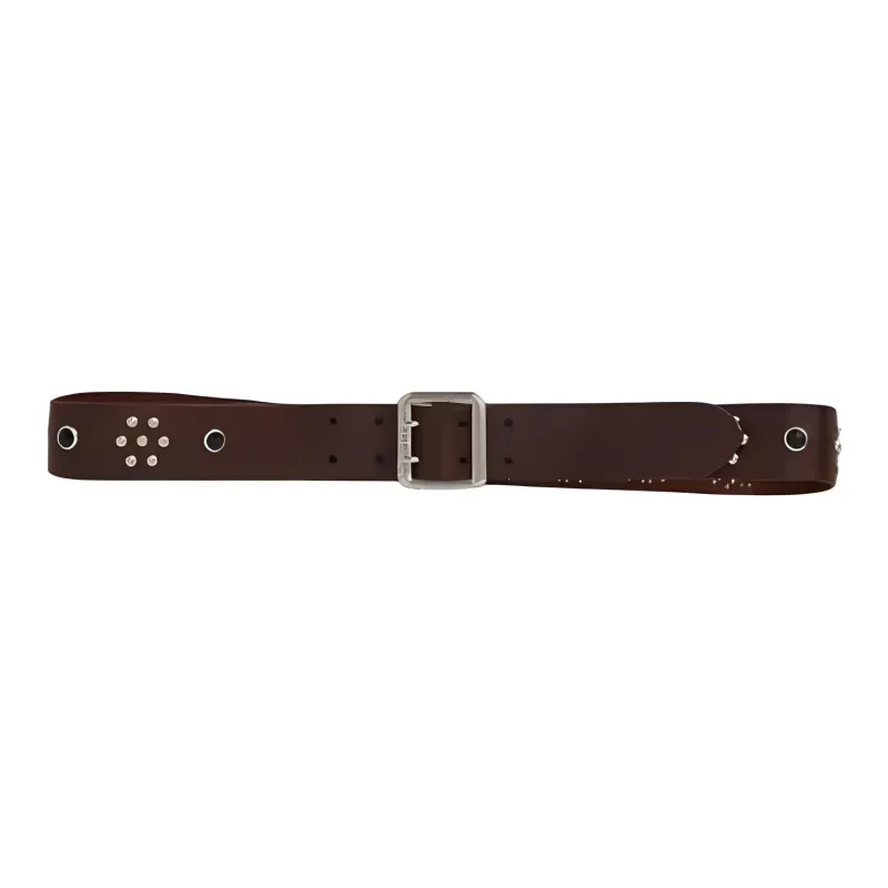 Ralph Lauren Cow Leather Leather Belts Unisex Brown 3.8CM-0