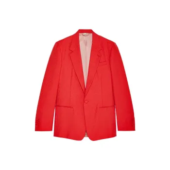 GUCCI SS24 Business Suit Coat Men's Bright Red