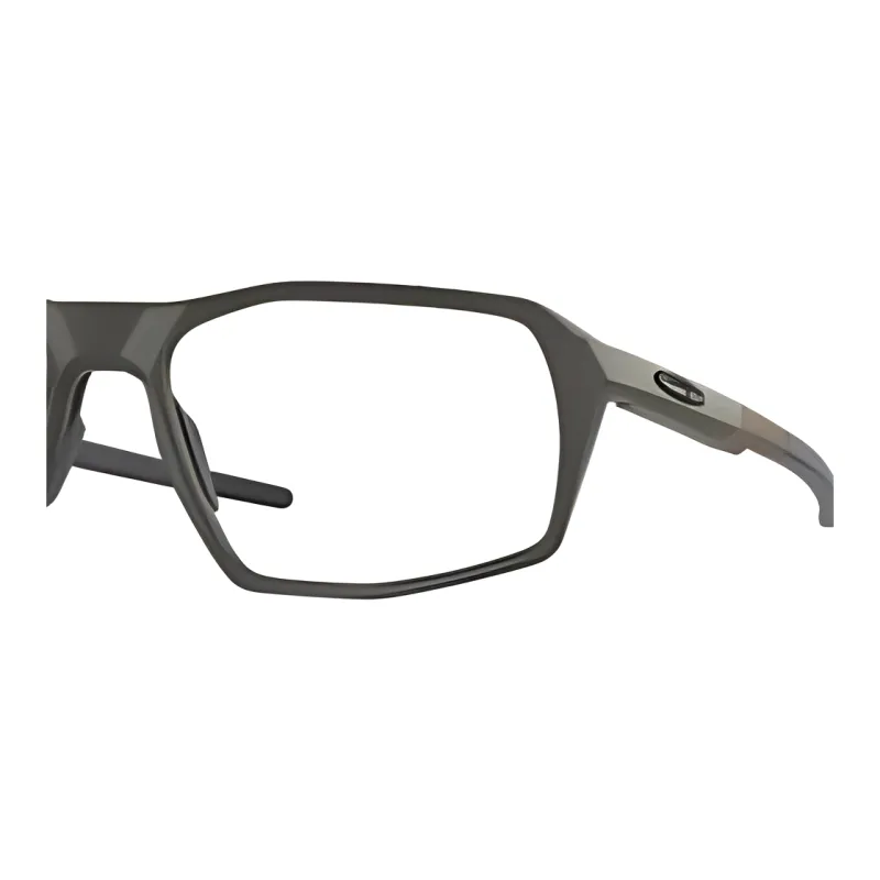 Oakley Acetate Irregular Shape Eyeglass Frames Men's Gray-2