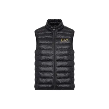 EMPORIO ARMANI Men Padded Sleeveless Gilet Black