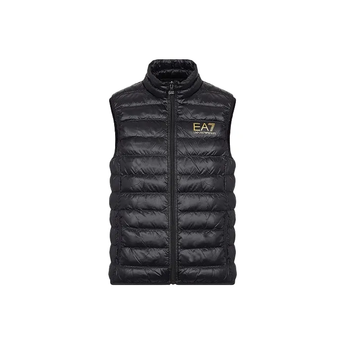 EMPORIO ARMANI Men Padded Sleeveless Gilet Black-0