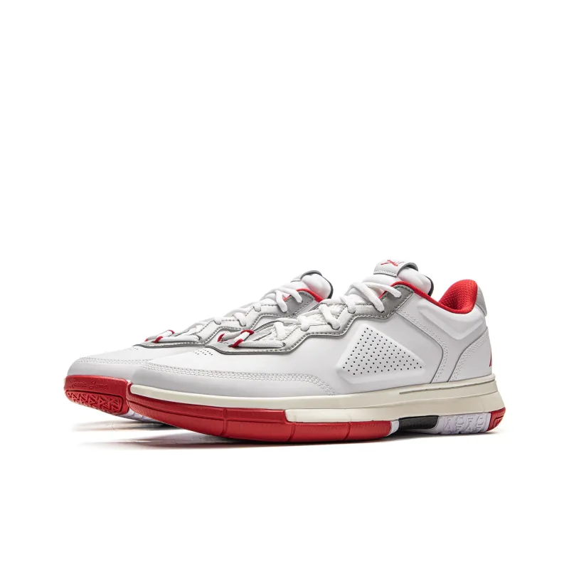 LiNing WOW 1 Cushioning, Slip Resistant, And Abrasion Resistant Low Top Basketball Shoes Men's Standard White-2