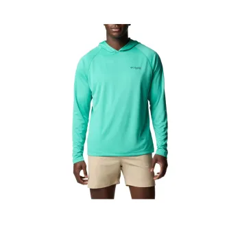 Columbia PFG Solar Stream Sweatshirt Men's Enamel Green