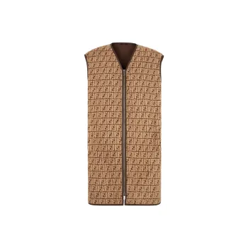 FENDI FF monogram Fleece Gilet