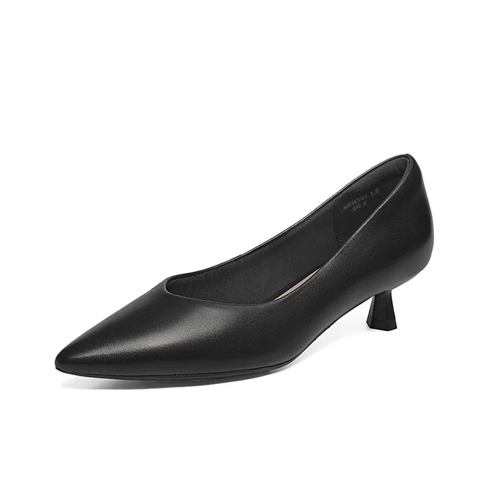 RED DRAGONFLY Flared Heel High Heels 4.1CM Women's-1
