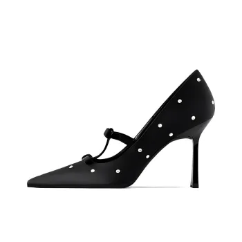 Lan Miao Slim Heel High Heels Women's Black