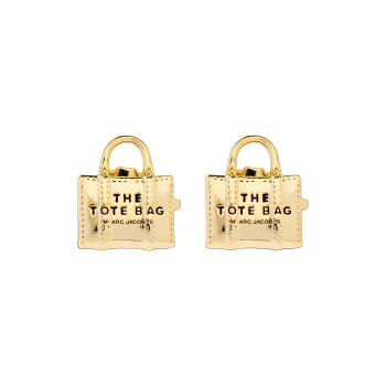 MARC JACOBS Brass, Titanium Rod, Zircon Earrings Women's Gold