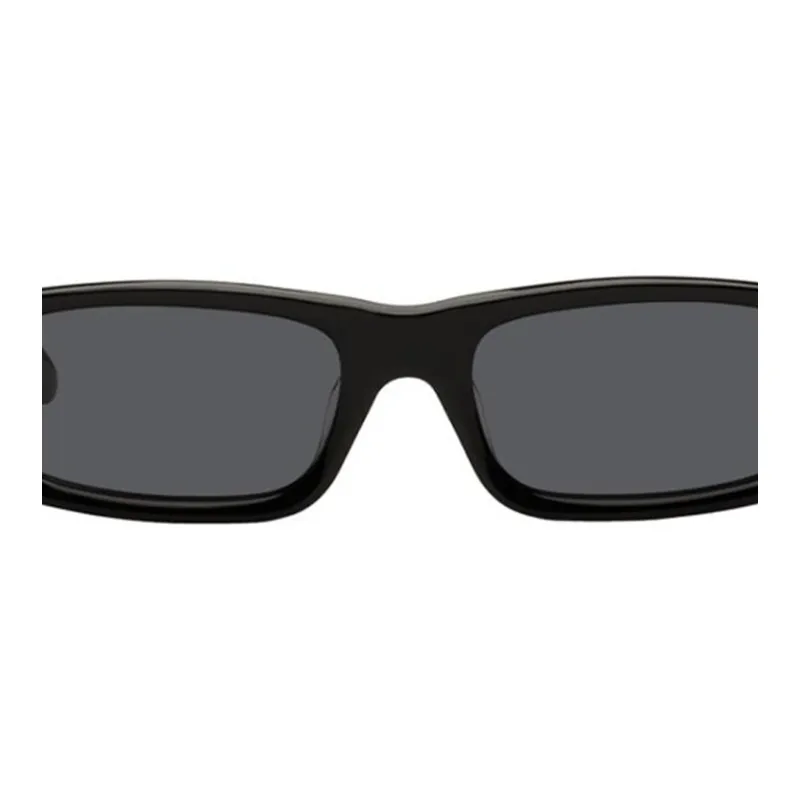 BONNIECLYDE Acetate Rectangular Sunglasses Men's Black-1