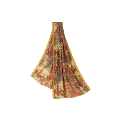 ETRO Floral print Frayed edge Scarf
