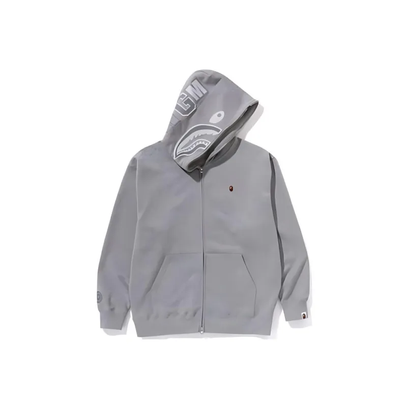A BATHING APE One Point Ape Head Shark Relaxed Fit Full Zip Hoodie-6