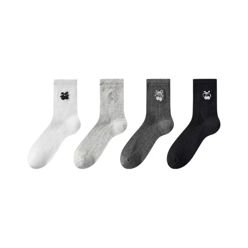 MADALLO Mid Calf Socks Women's Combo Set-3