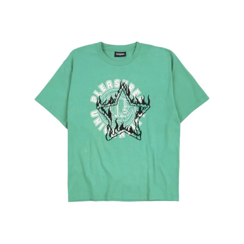 PLEASURES T Shirts Men Green-0