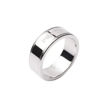 PRADA 925 Sterling Silver Rings Men's Silver
