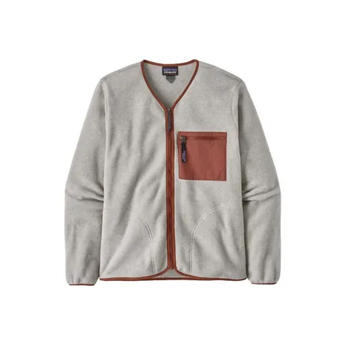 Patagonia Synchilla Jackets Unisex Gray White
