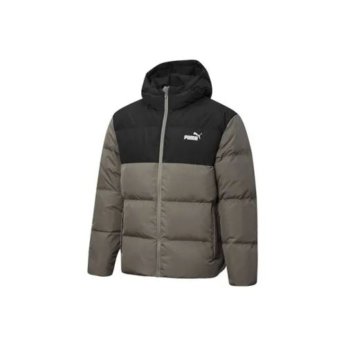 PUMA Down Jackets Men Gray