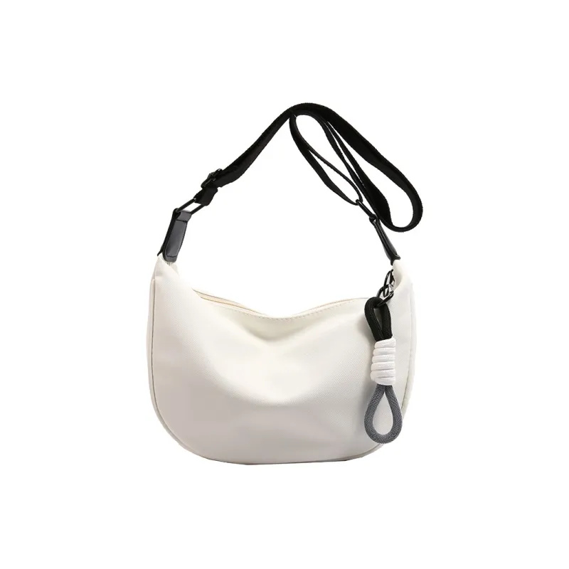 BUBM Composite Cloth Shoulder Bag Regular Unisex White Brown/White Black/Black/Pink-6
