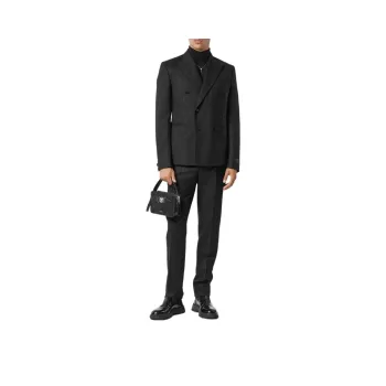 VERSACE Barocco Jacquard Double Breasted Tailored Blazer