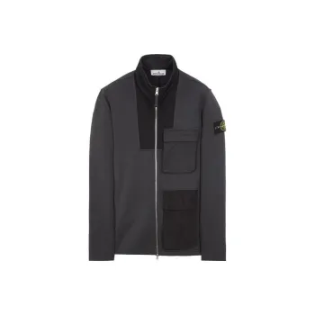 STONE ISLAND Mixed Fabric HYPE TC Series SS23 Jackets & Coats Men's Charcoal Gray