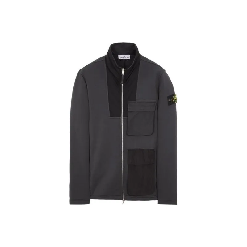 STONE ISLAND Mixed Fabric HYPE TC Series SS23 Jackets & Coats Men's Charcoal Gray-0