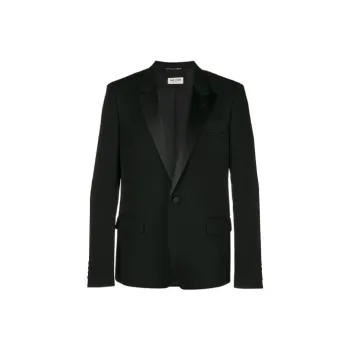 SAINT LAURENT Single Breasted Tuxedo Jacket