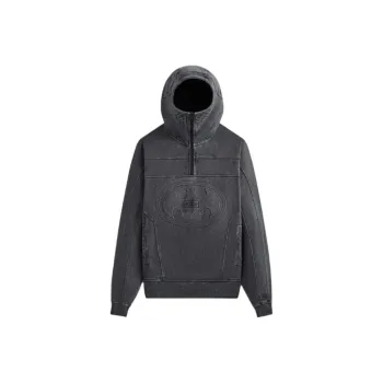 KITH X Batman Quarter Zip Moto Hoodie