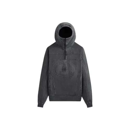KITH X Batman Quarter Zip Moto Hoodie