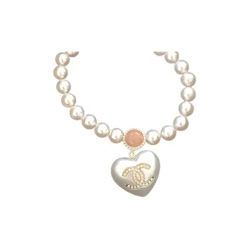 CHANEL Necklaces Women's Pink