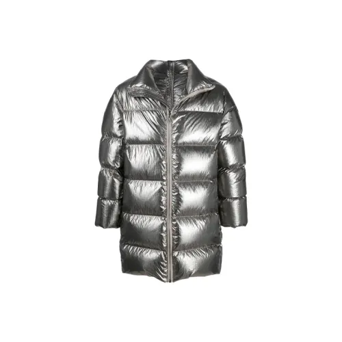 PRINT Owens X MONCLER GENIUS PRINT OWENS Co brand Down Jackets Unisex Silver