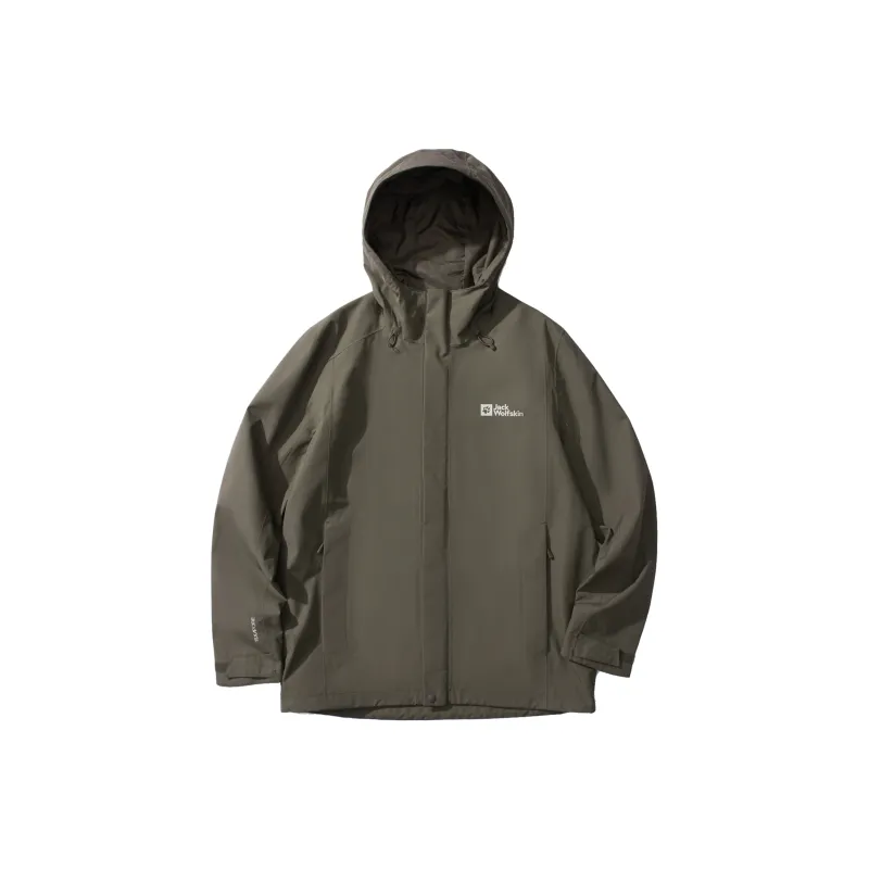 Jack Wolfskin Outdoor Hiking Waterproof And Windproof Windbreaker Jacket Men's-14