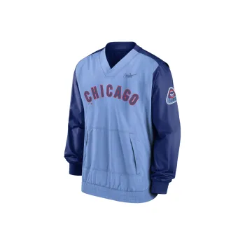 Nike Men's Pullover Jacket Jackets Coats Chicago Cubs Men's Blue