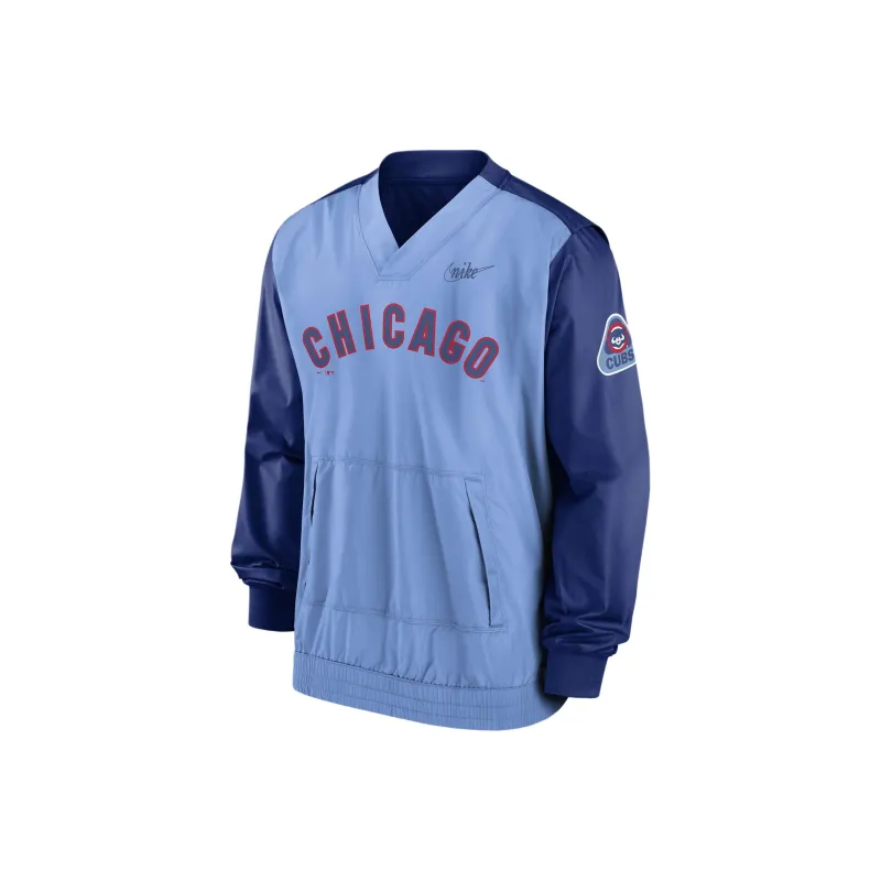 Nike Men's Pullover Jacket Jackets Coats Chicago Cubs Men's Blue-0